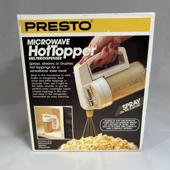 Vintage Presto Microwave Hot Topper Butter Melter Dispenser 03050  NEW SEALED!! - Picture 1 of 6